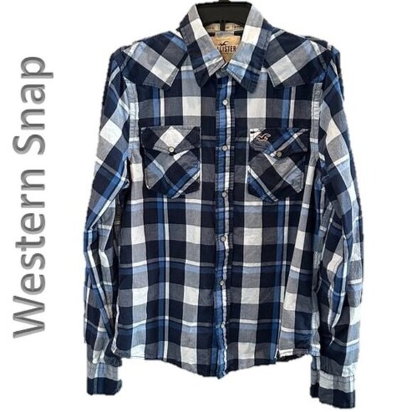 Hollister Other - HOLLISTER Snap Front Western Plaid Shirt